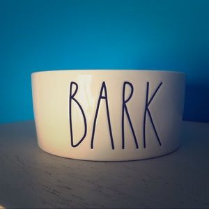Rae Dunn “Bark” medium pet dish